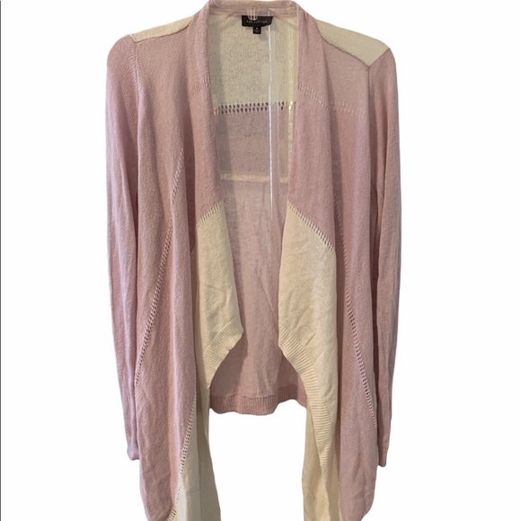 The Limited lilac medium purple ivory waterfall open pastel draped cardigan - Picture 12 of 16